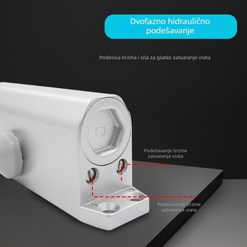 Automatski zatvarač vrata za kućnu upotrebu, hidraulični, aluminijska legura, moderni minimalistički stil