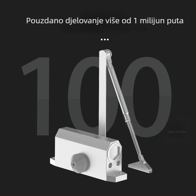 Automatski zatvarač vrata za kućnu upotrebu, hidraulični, aluminijska legura, moderni minimalistički stil