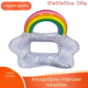 PVC napuhljiva vodena igračka za djecu – debela plutajuća platforma za vodu, PVC materijal, uzrast 7–14 godina