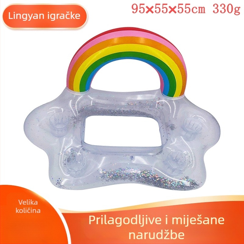 PVC napuhljiva vodena igračka za djecu – debela plutajuća platforma za vodu, PVC materijal, uzrast 7–14 godina