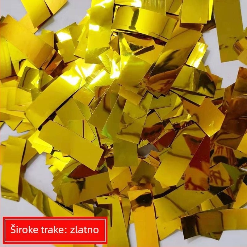 Rekvizit za uređenje prostora vjenčanja – plastična konfeti cijev s geometrijskim uzorkom, traka, za svadbene proslave