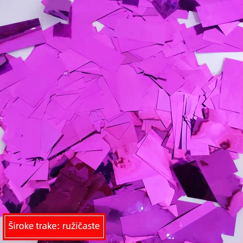 Rekvizit za uređenje prostora vjenčanja – plastična konfeti cijev s geometrijskim uzorkom, traka, za svadbene proslave