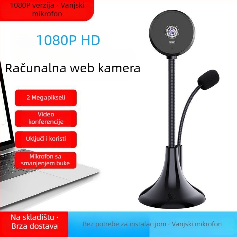 S60A Laptop/Desktop kamera s ugrađenim mikrofonom — 4K (3840x2160), 60FPS, USB 2.0, automatsko fokusiranje