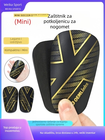 Štitnik za potkoljenicu s insert-type mini dizajnom za nogometne treninge — plastični, prilagodljivi, pogodni za nogomet, košarku i odbojku