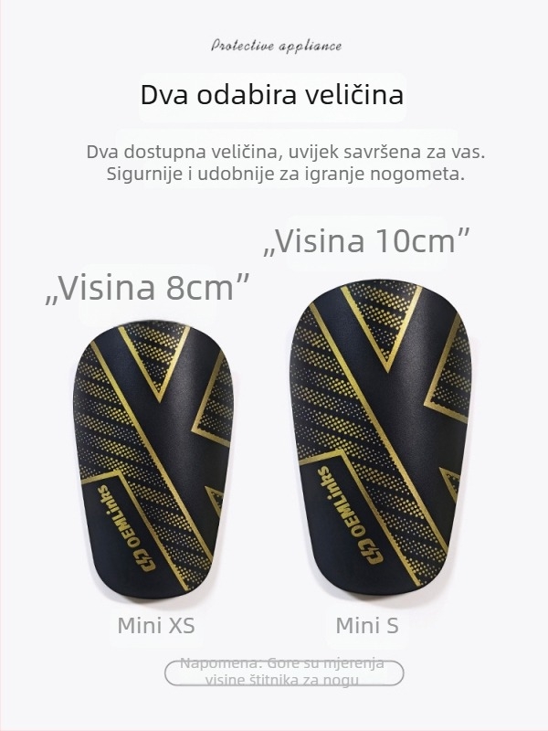 Štitnik za potkoljenicu s insert-type mini dizajnom za nogometne treninge — plastični, prilagodljivi, pogodni za nogomet, košarku i odbojku