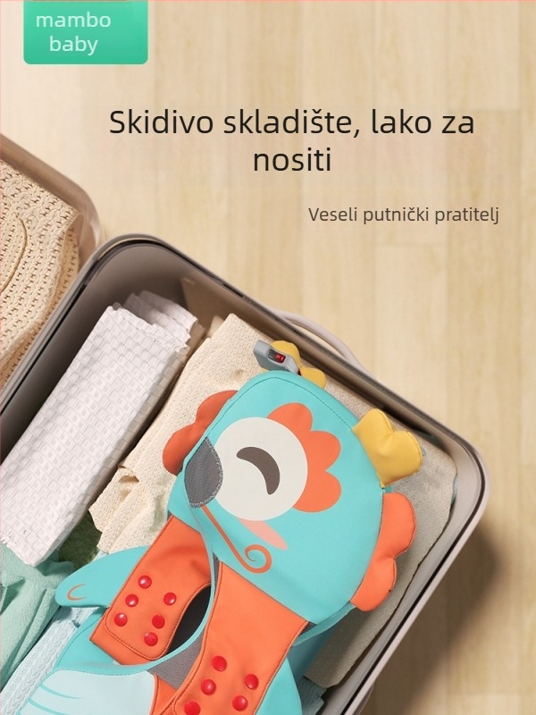 Mambobaby podlaktni plivački prsten s Totoro uzorkom, podesiv, bez napuhavanja, za djecu od 3 mjeseca do 6 godina