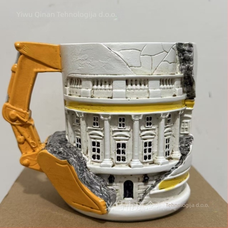 Spark Plug Mug – šalica za kavu iz nehrđajućeg čelika, 3D dizajn, moderni minimalistički stil, zanimljivi ukrasi
