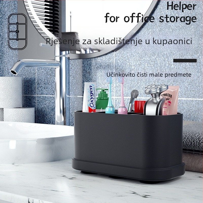 Stolna kutija za pohranu, model G217, silikon, kapacitet 18L, moderni minimalistički dizajn