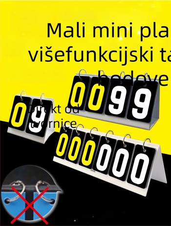 Tablica rezultata - PVC materijal; prilagodljivo; pogodno za stolni tenis i bilijar; Jade valley marka