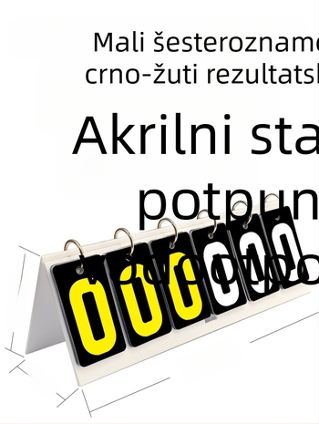 Tablica rezultata - PVC materijal; prilagodljivo; pogodno za stolni tenis i bilijar; Jade valley marka