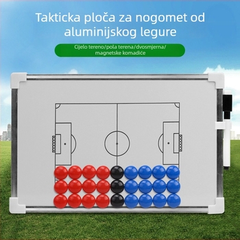 Neli magnetska nogometna taktička ploča od aluminijske legure, zidna ploča za trening, s mogućnošću prilagodbe