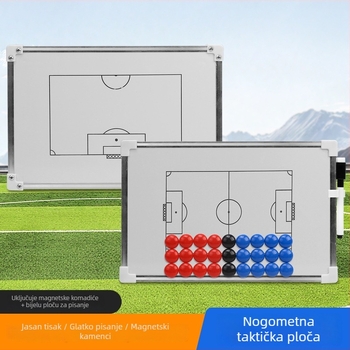 Neli magnetska nogometna taktička ploča od aluminijske legure, zidna ploča za trening, s mogućnošću prilagodbe
