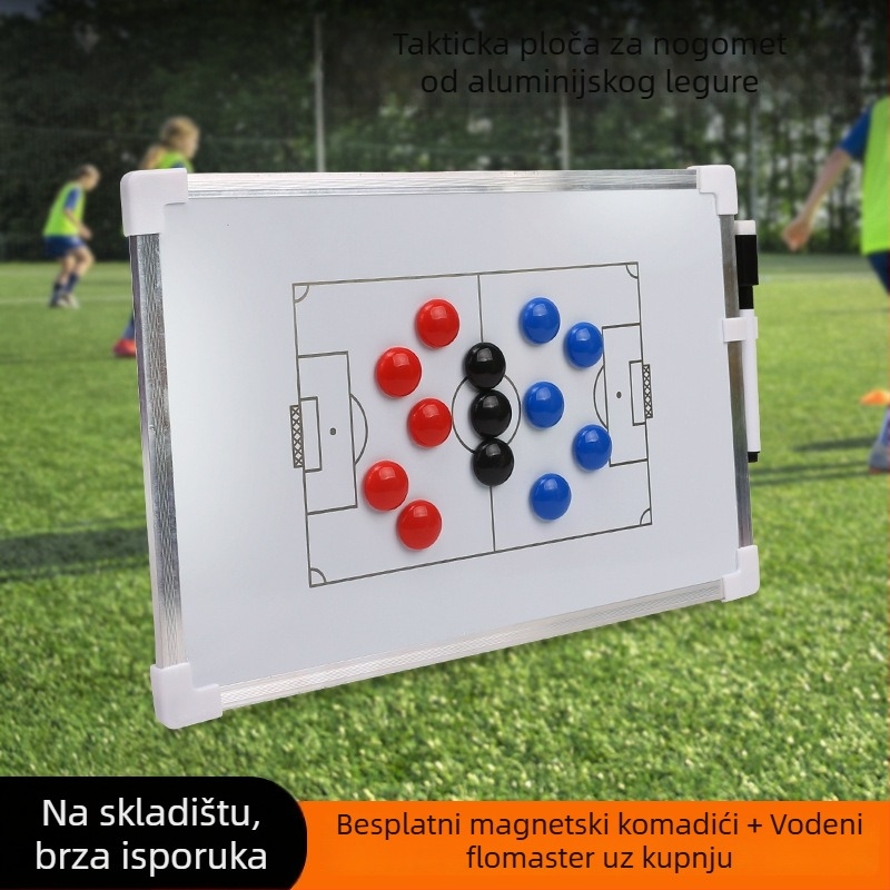 Neli magnetska nogometna taktička ploča od aluminijske legure, zidna ploča za trening, s mogućnošću prilagodbe