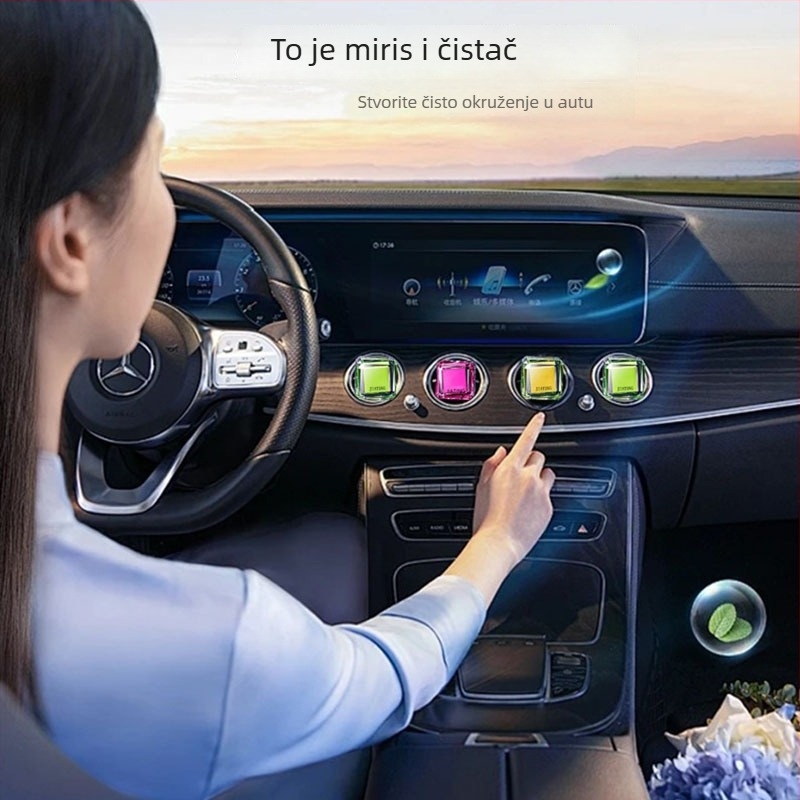 Automobilski klip za aromaterapiju zraka — Freesia miris, aromatiziranje i uklanjanje mirisa, montiranje na izlaz zraka, trajanje 61-90