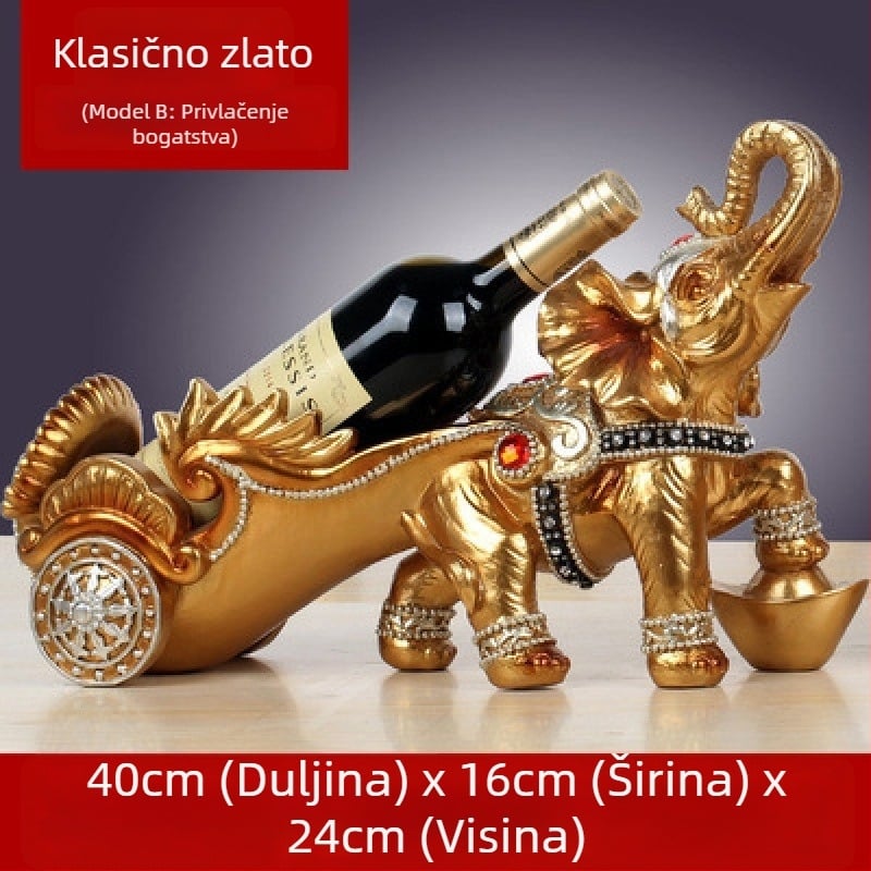 Stalak za vino od smole, europskog stila, dvostruki bojni konj, dekoracija za dnevni boravak