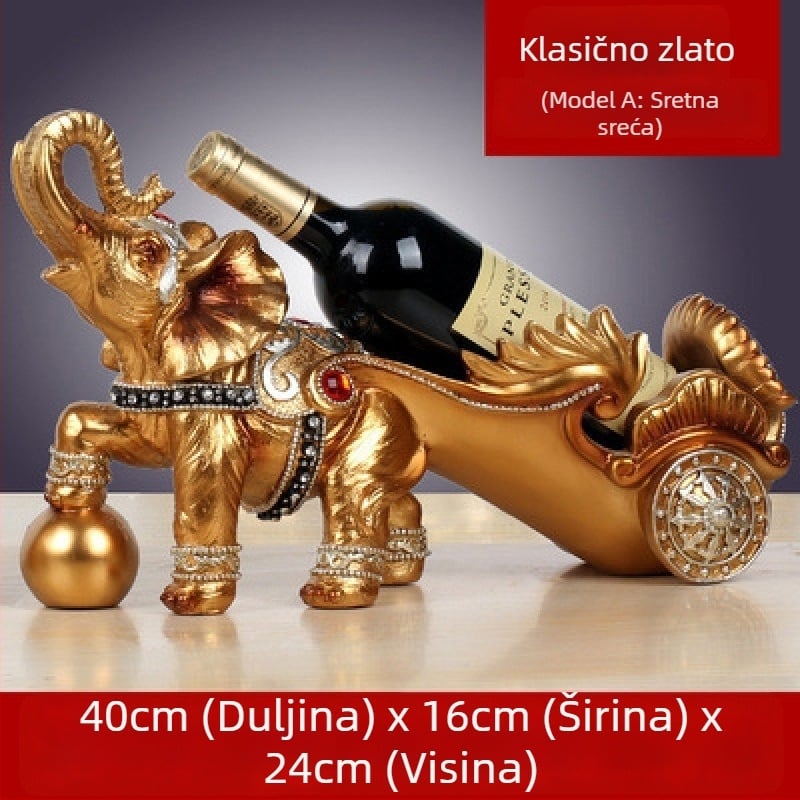 Stalak za vino od smole, europskog stila, dvostruki bojni konj, dekoracija za dnevni boravak