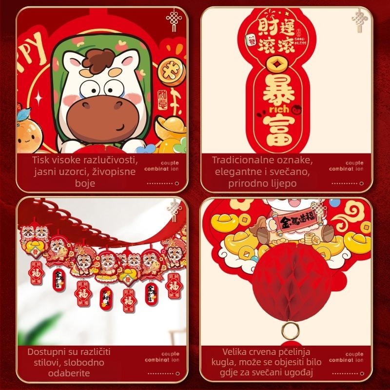 Viseće dekoracije za prostor s ponijem – papir i trake, za proljetni festival