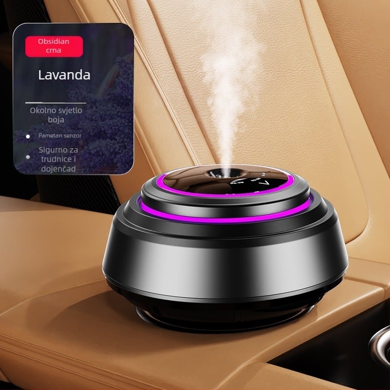 Auto difuzor aromaterapije, metalno kućište, elektroničko raspršivanje — Hanna
