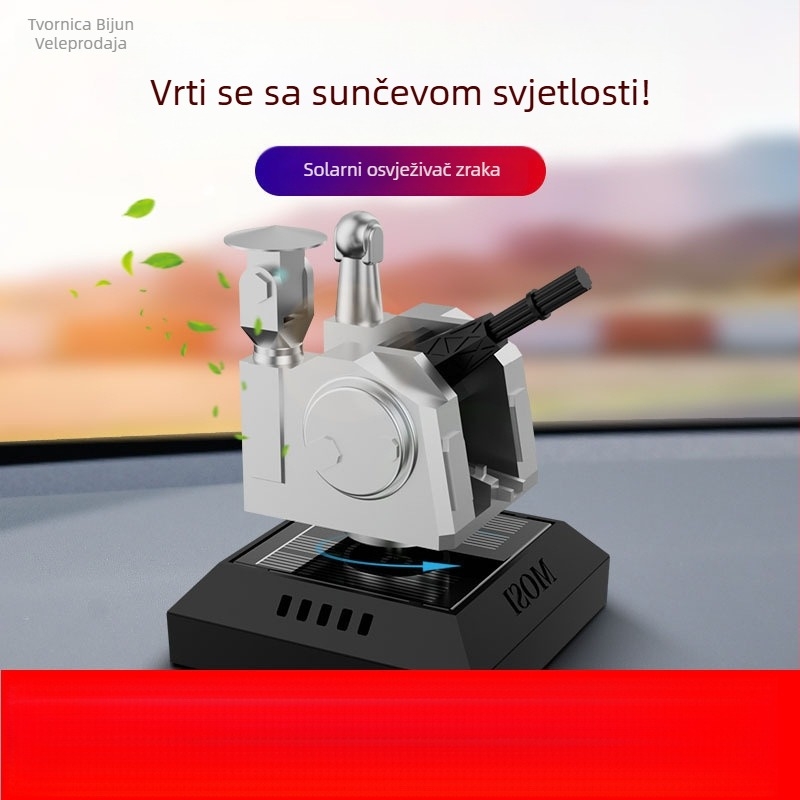 Automobilski aromaterapijski ukras za unutrašnjost automobila na solarnu energiju s premium mirisom