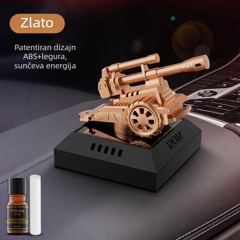 Automobilski aromaterapijski ukras za unutrašnjost automobila na solarnu energiju s premium mirisom