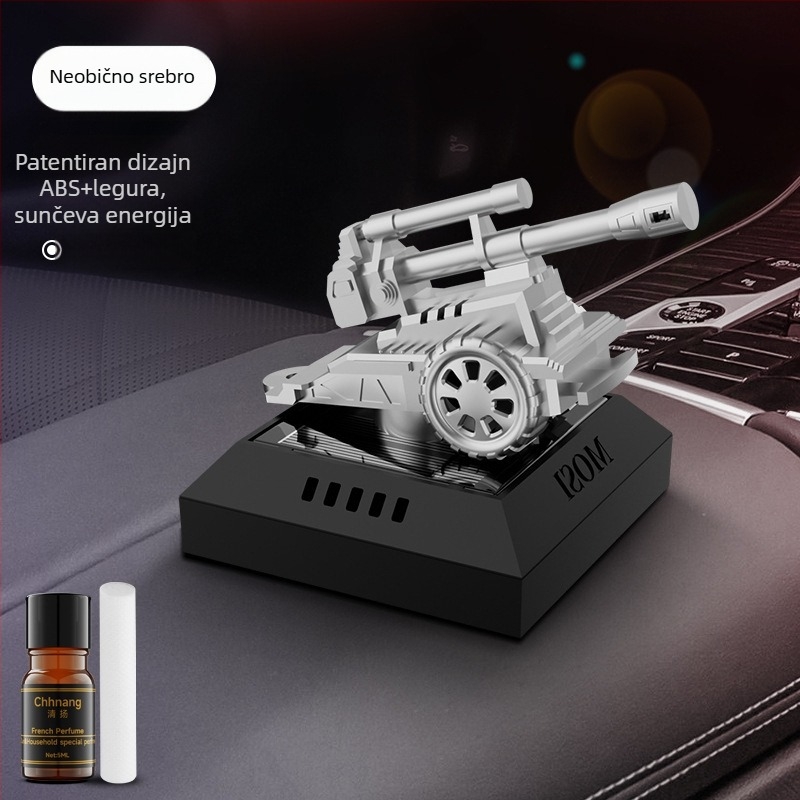Automobilski aromaterapijski ukras za unutrašnjost automobila na solarnu energiju s premium mirisom