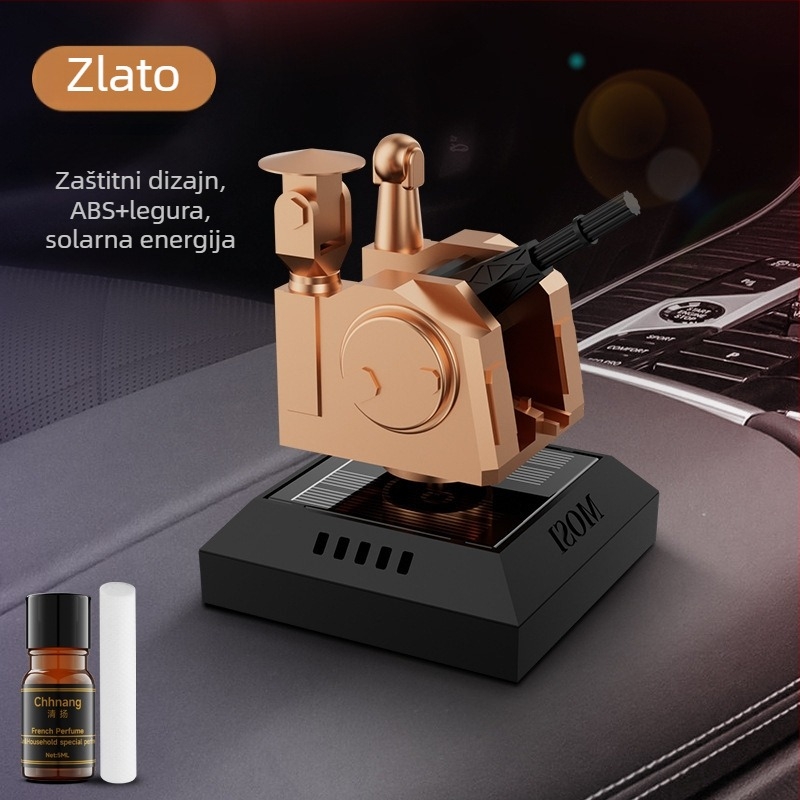 Automobilski aromaterapijski ukras za unutrašnjost automobila na solarnu energiju s premium mirisom