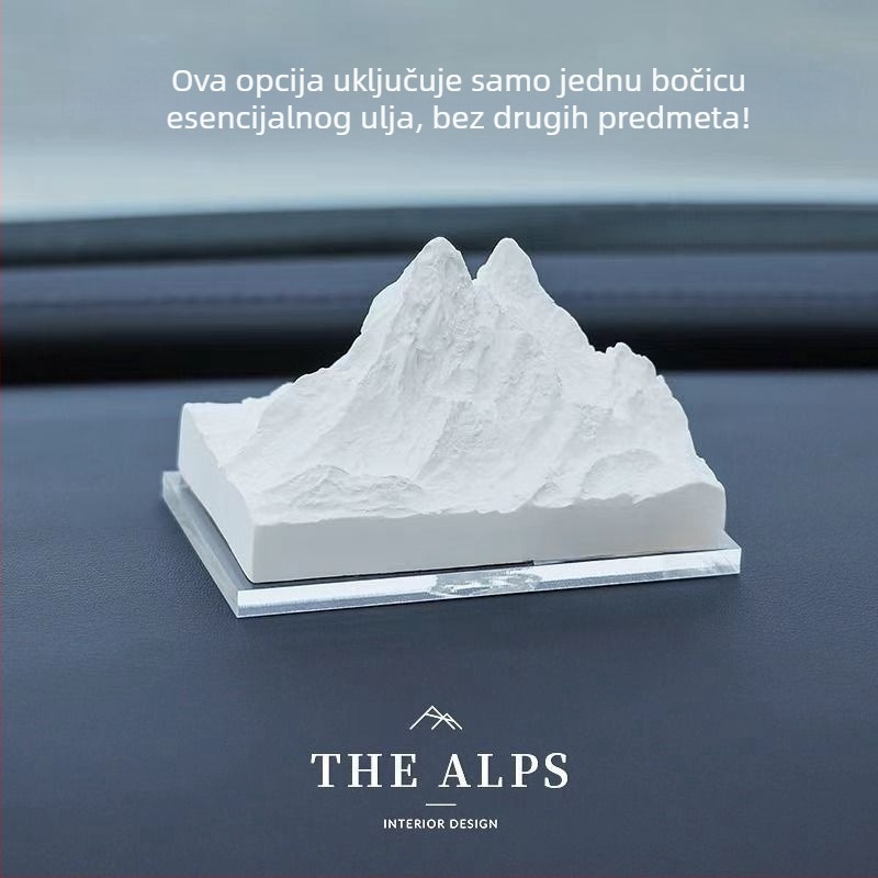 Difuzor unutarnjeg prostora automobila s kamenim nositeljem, alpskog stila, cvjetni miris, isparavanje 1–15 dana, jednostavan i moderan dizajn, šifra proizvoda 114Z1645H68468