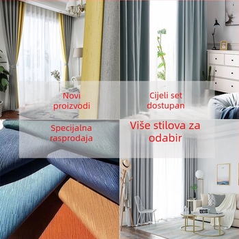 Konopna tkanina za blackout zavjese, nordijski stil, visoko zatamnjenje 70–90%, jednofarbna, moderni minimalistički stil, Proces 4425028