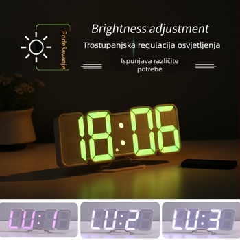 Budilica Li&Tai, LED brojčani prikaz, termometar, vječni kalendar, odbrojavanje, mjerenje vlage