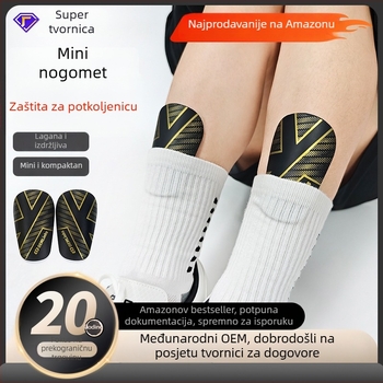 Nogometni štitnici za potkoljenicu s prilagodljivim dizajnom za odrasle, djecu i tinejdžere - PU materijal; prilagodba dostupna; pogodni za nogomet, košarku i odbojku - Nine Moves brend.