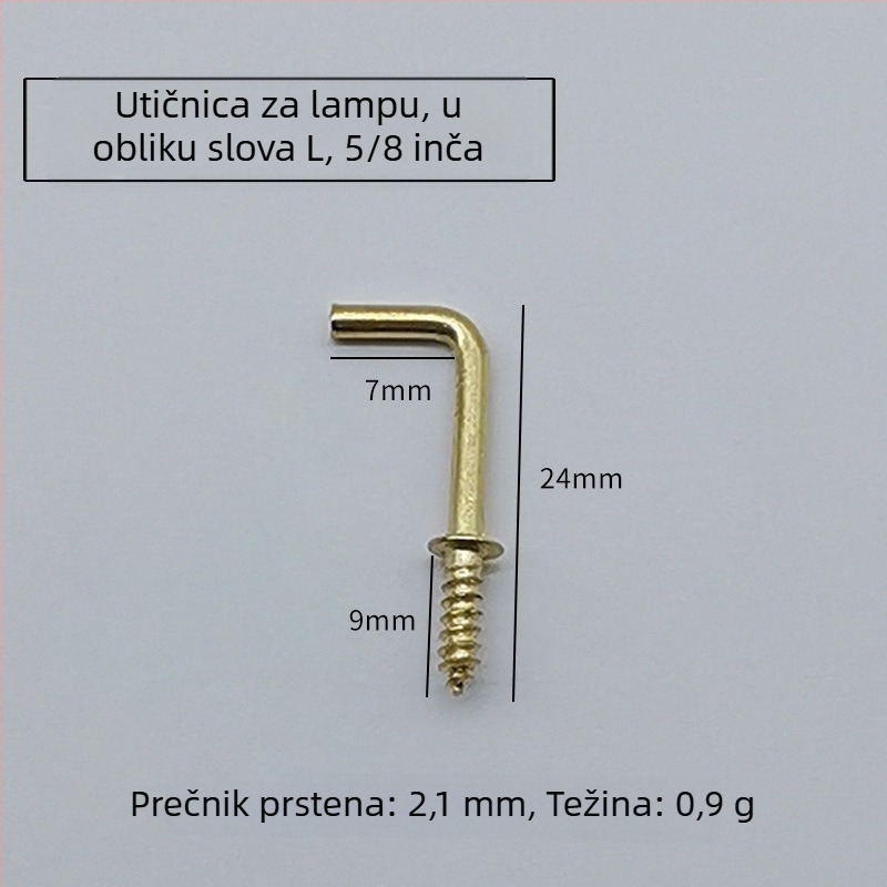 Kuka Cup hook s proširenim vijkom — legura, moderni minimalistički stil, za odjeću i šešire