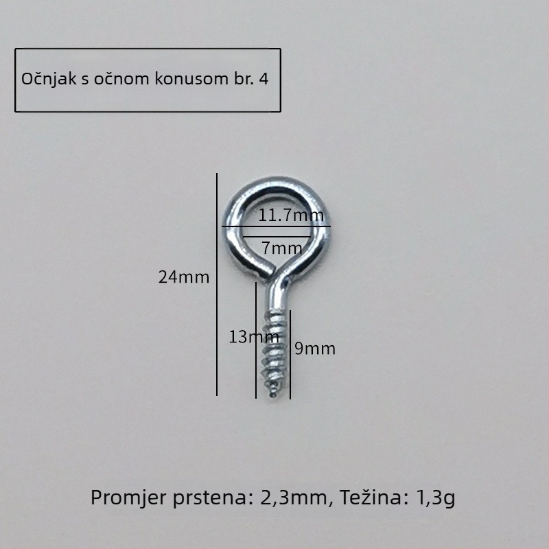 Kuka Cup hook s proširenim vijkom — legura, moderni minimalistički stil, za odjeću i šešire