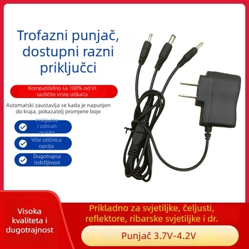 Punjač za čelovku s izlazom 1–3, ručno pokretanje, ponovno punjiv, plastično kućište, pogodan za ronjenje, planinarenje i kampiranje