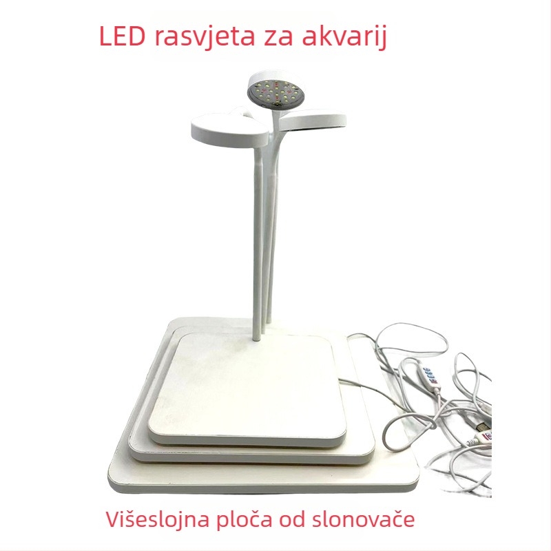 LED svjetlo za akvarij – energetski učinkovito, dekorativna trobojna promjena boje za biljke i mikro-krajolik (Materijal: višeslojna ploča; Funkcija: prilagodljiva; Težina: do 1,233 kg)
