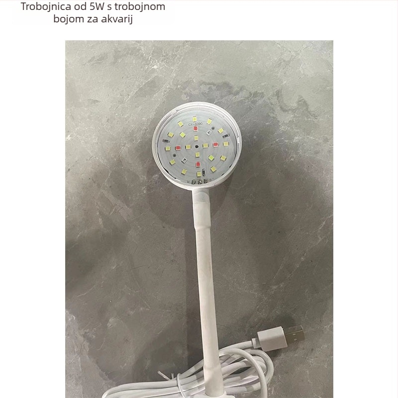 LED svjetlo za akvarij – energetski učinkovito, dekorativna trobojna promjena boje za biljke i mikro-krajolik (Materijal: višeslojna ploča; Funkcija: prilagodljiva; Težina: do 1,233 kg)