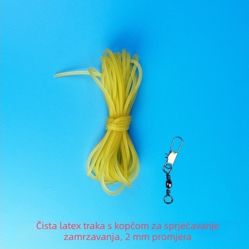 Teniski elastični užad, promjer 2 mm, čvrst lateks, visoka elastičnost, duljine 4/6/8 m