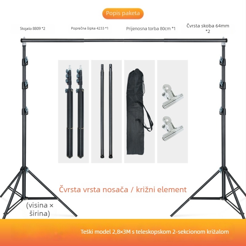 Okvir pozadine za fotografiranje i snimanje proizvoda | Materijal: platno | Model: okvir pozadine tipa vrata | Marka: FULIN | Pogodno za komercijalnu fotografiju