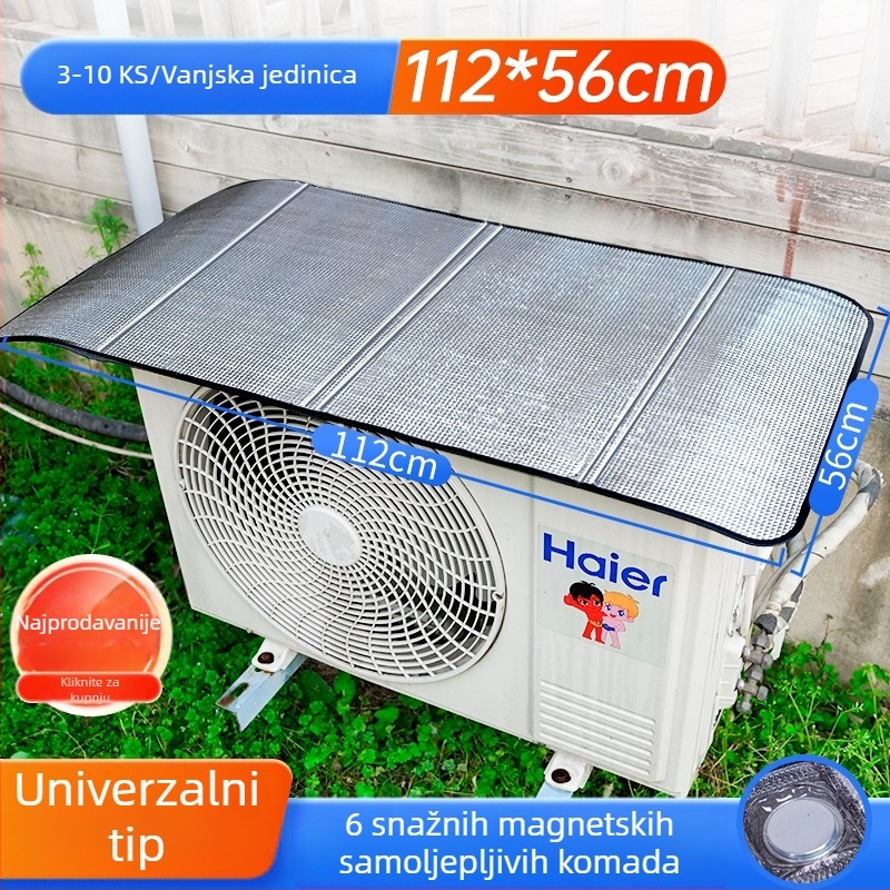 Univerzalni zaštitnik vanjske jedinice klima uređaja – Materijal: svileni cvijet, Opći zaštitni pokrivač prašine za klimatizaciju, Šifra proizvoda F99tm58t9696j9