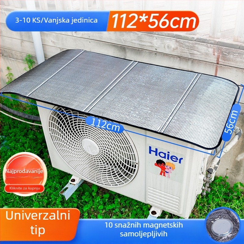 Univerzalni zaštitnik vanjske jedinice klima uređaja – Materijal: svileni cvijet, Opći zaštitni pokrivač prašine za klimatizaciju, Šifra proizvoda F99tm58t9696j9