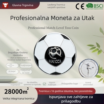 Nogometni sudac – metalni alat za bacanje novčića i označavanje bočne linije BF-3009, Leopard Wind