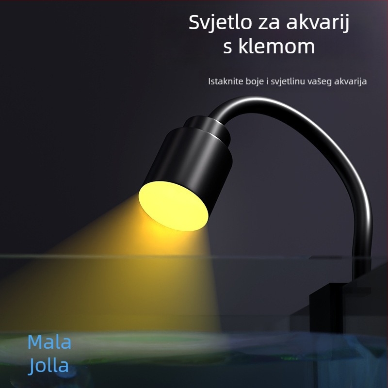 LED lampica za akvarij USB, PVC ravno tijelo, dekorativno osvjetljenje, 3W