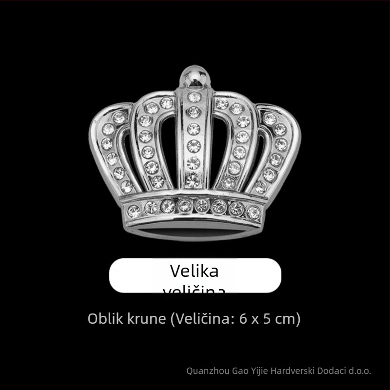 Naljepnica za karoseriju automobila – cinkov legura, kruna stil, kruna uzorak, lijepljenje ljepilom