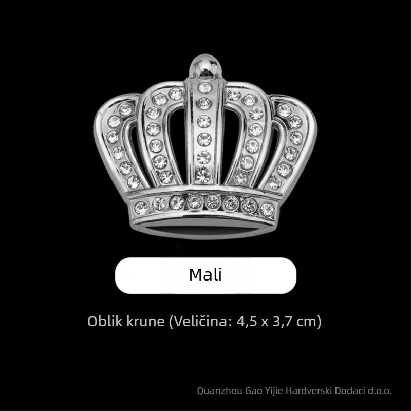 Naljepnica za karoseriju automobila – cinkov legura, kruna stil, kruna uzorak, lijepljenje ljepilom