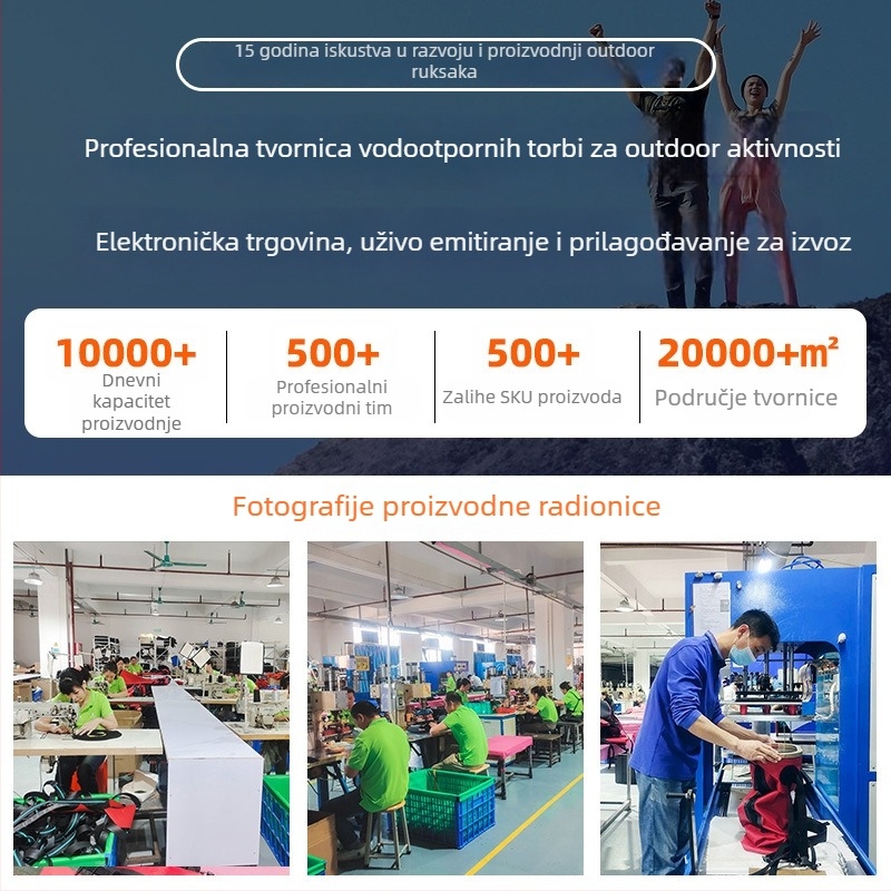 Vanjski vodootporni ruksak za ronjenje, plivanje i ribolov | TPU materijal, vodootporna tkanina, unisex, jednostavan stil