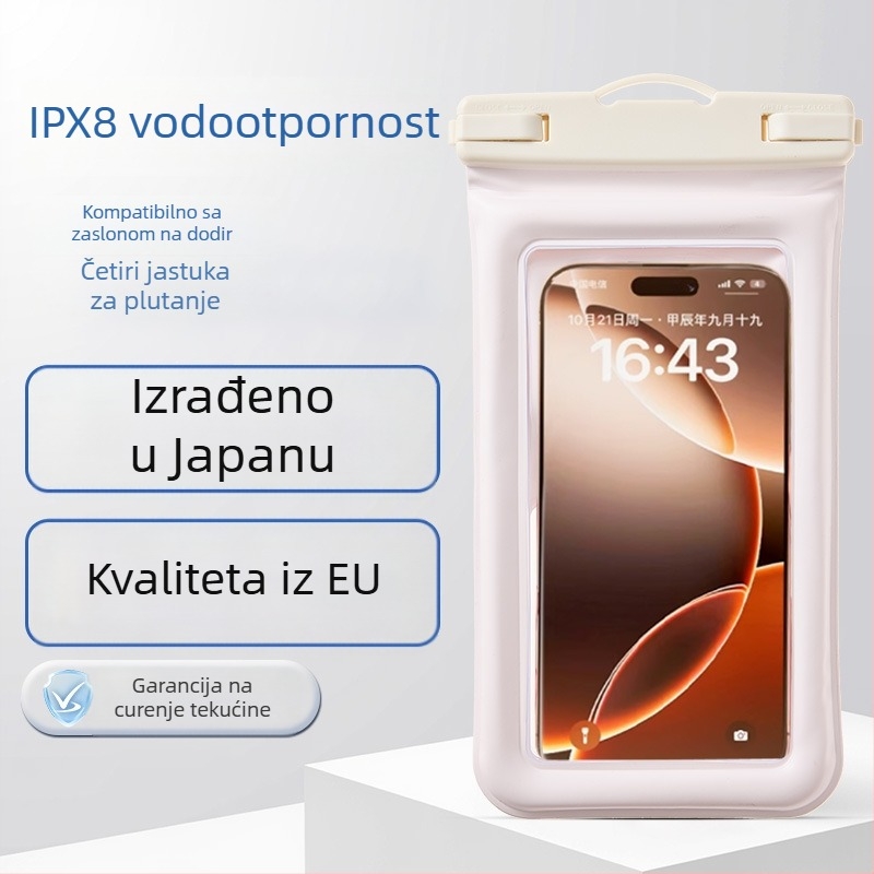 ERGR PVC vodootporna torbica za telefon – kompatibilna s dodirnim zaslonom, 3L kapacitet, unisex, za rekreaciju, ronjenje, plažu i fotografiju