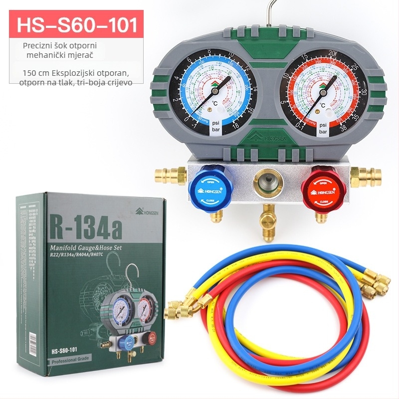 HS-S60-101-A Dijafragmatski tlak mjerač za automobilsku klimatizaciju i rashladno sredstvo R134A