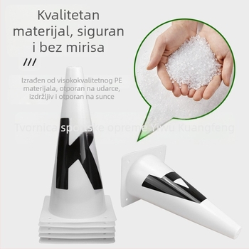 Logo kanta za trening nogometa — PE materijal, prilagodljiv logotip, trening konusi