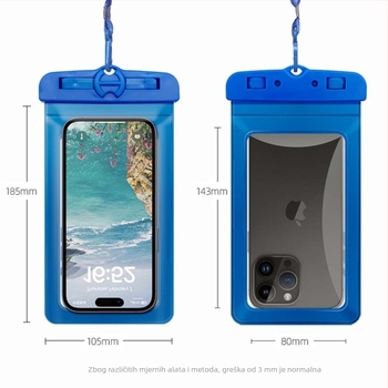 Vodootporna torbica za telefon PVC+ABS, IPX8 certificirana, otisak loga, prilagodba, privatna oznaka licencirana