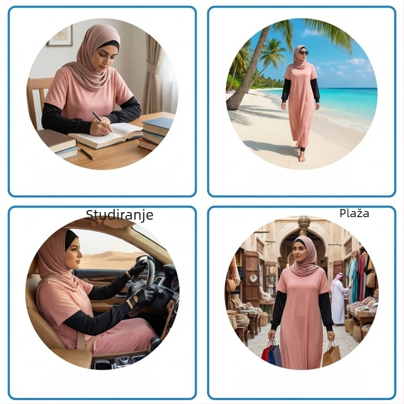 Yikesin ZY-126 Ice Silk Set rukava — Slobodan kroj, Proširena verzija, Zaštita od Sunca, Prozračan, Smjesa Poliester-Spandex