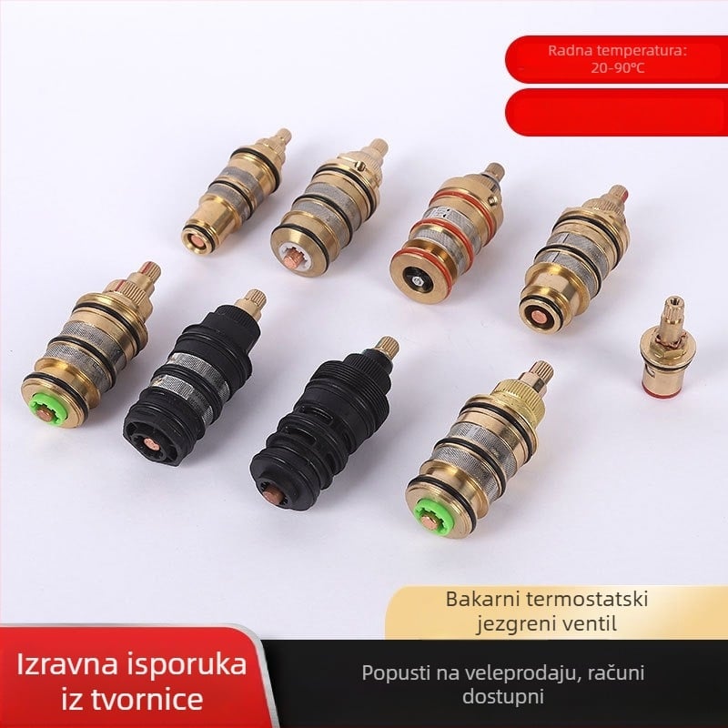 FX01 Čep ventila za slavinu s konstantnom temperaturom, inteligentan, voda, 180° okret, max 90°C